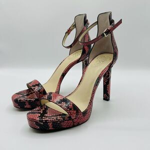 New Vince Camuto Heels VC-Balindia Watermelon Retro Python Platform